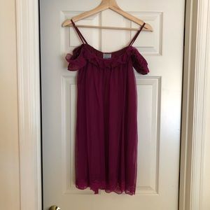 Free people Flowy mini dress - plum